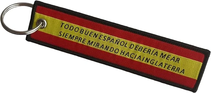 Llavero Lona Don Blas de Lezo Frase Inglaterra (13x3 cm)