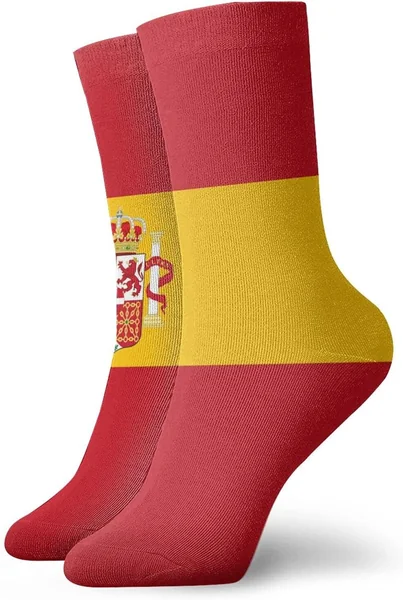 832 Calcetines Deportivos Bandera España Calcetines Moda Running Calcetines Lightweight Medias 