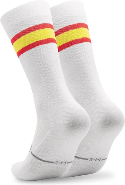 NORTEI Calcetines Ciclismo Bandera España Hombre y Mujer - Calcetines Running Triatlón Gym Cros