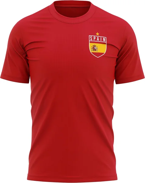Camiseta de fútbol de España para hombre, camiseta con insignia de la bandera de España - Retro