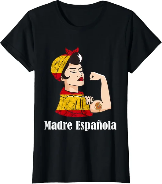 España Madre Mamá Española España Raíces Españolas Bandera Española España Camiseta