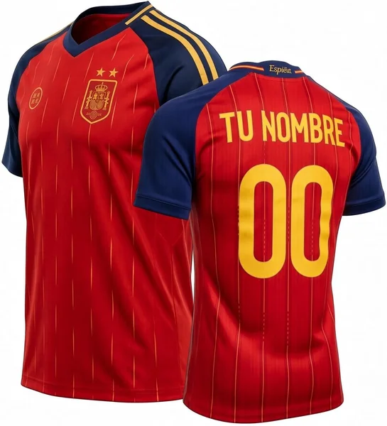 RFEF Camiseta SELECCIÓN ESPAÑOLA - Dos Estrellas - Mundial 2026 – Réplica Oficial | Equipación 