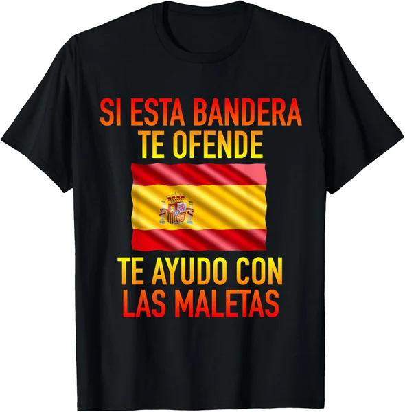 Si Esta Bandera te ofende te ayudo con Las Maletas España Camiseta