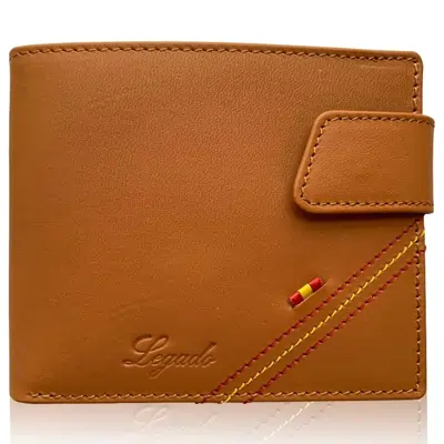 LEGADO Cartera para Hombre con Monedero marrón Claro Carteras de España con Monedero