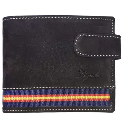 LEGADO Cartera Serraje de Ubrique Hecha en Piel de Toro Billetera Tarjetero y Monedero para Hombre