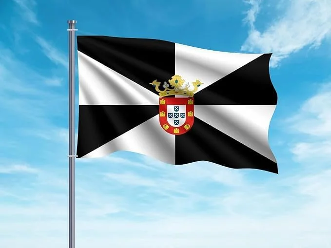 Bandera de Ceuta 85x150cm Reforzada con Ojales Metálicos