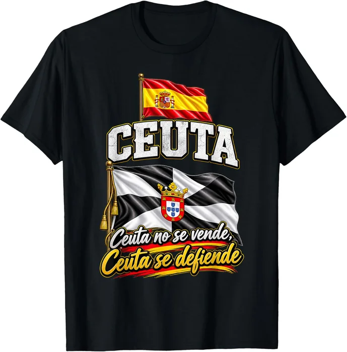 Camiseta 'Ceuta No Se Vende Ceuta Se Defiende' con Bandera de España