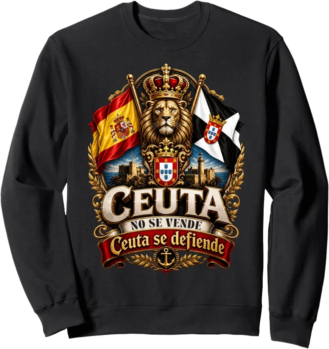 Sudadera Cuello Redondo 'Ceuta No Se Vende Ceuta Se Defiende'