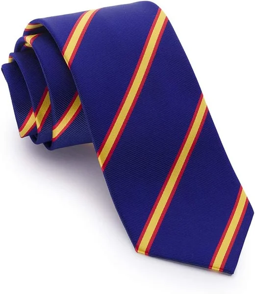 Corbata Azul Rayas Bandera de España