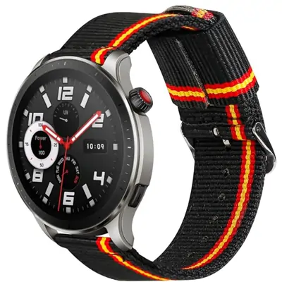 ESTUYOYA Correa de Reloj España Compatible con Amazfit GTR 4/GTR 3/GTR 22mm de Nylon colores Bandera de Española