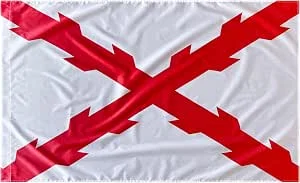Durabol Bandera Cruz de Borgoña Imperio Español con Águila Bicéfala