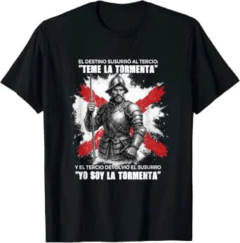 Camiseta Tercio Yo Soy la Tormenta Cruz de Borgoña