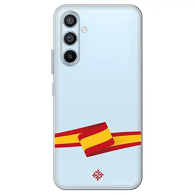 Movilshop Funda para [ Samsung Galaxy A54 5G ] Dibujo Auténtico [ Bandera España ] de Silicona Flexible Transparente Carcasa