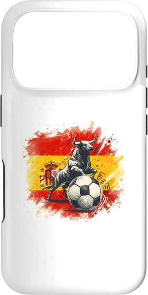 Carcasa para iPhone 17 Pro Vintage España Fan España Bandera Arte Retro Toro