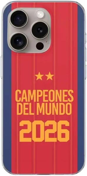 LA CASA DE LAS CARCASAS Funda Campeones Mundo 2026 Roja para iPhone 17
