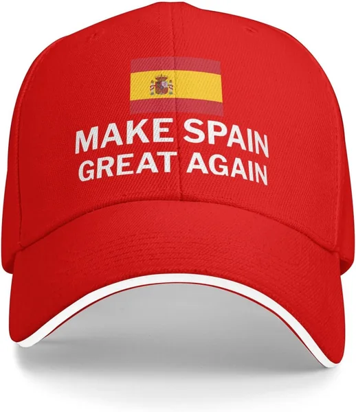 Gorra Unisex Ajustable Tipo sándwich Make Spain Great Again (Haz Que España vuelva a ser Grande