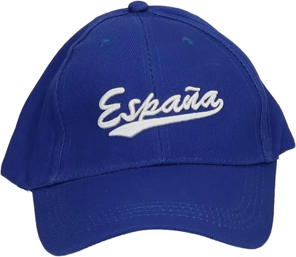 ZAPATOP Gorra España Gorra España unisex azul con bordado España en blanco, diseño casual con c