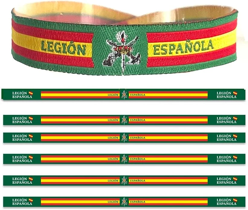 Pack 6 Pulseras de Tela La Legión Española Anudables