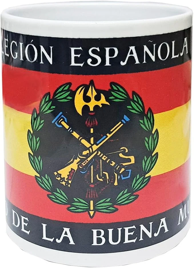 Taza Cerámica La Legión y Cristo de la Buena Muerte en 3D