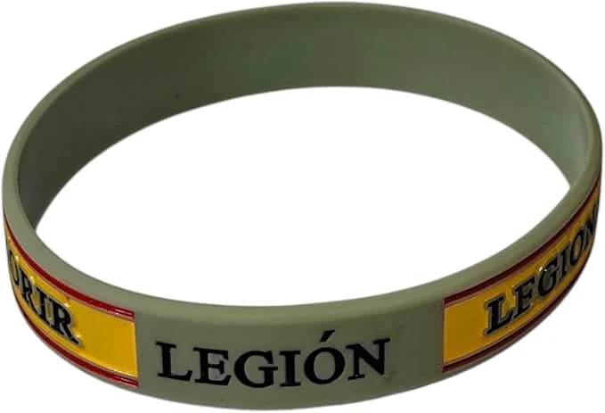 Pulsera Silicona Verde Caqui La Legión Legionarios a Morir
