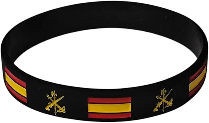 Pulsera de Silicona La Legión Española con Emblema en Relieve