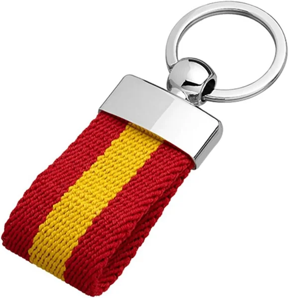 Llavero Lona | Bandera España | Diseño Discreto Y Elegante | Bandera Española (España) | Resist