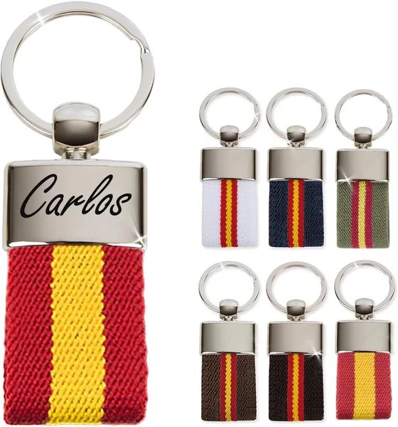 Llavero personalizado Bandera de España - Regalos originales personalizados Mujer, Hombre, Pare