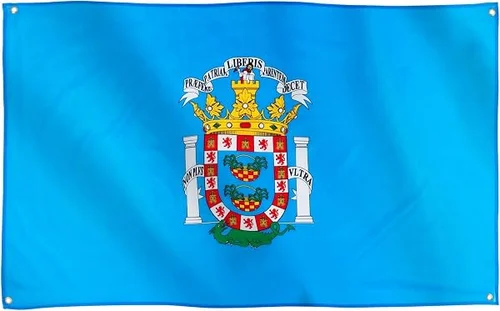 Runesol Bandera de Melilla Oficial 91x152cm Reforzada con Ojales