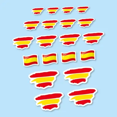 Pegatinas en Vinilo Adhesivo Bandera España Spain