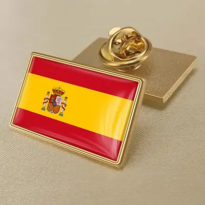 España Bandera Española Broche De Esmalte,Alfileres De Esmalte Creativos A Granel, Pines De Mochila