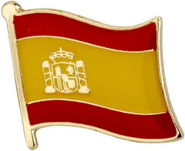 España Bandera Broche,España Insignias Pines País Nacional Bandera Botón Solapa Pin Decoracione
