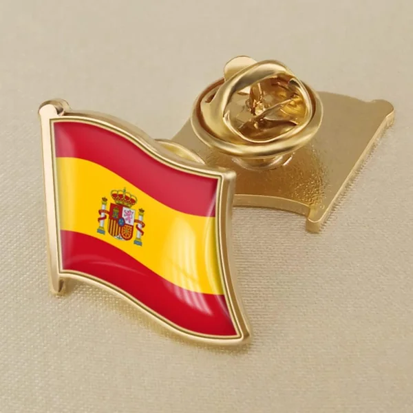 España Bandera Española Broche De Esmalte,Alfileres De Esmalte Creativos A Granel,Pines De Moch