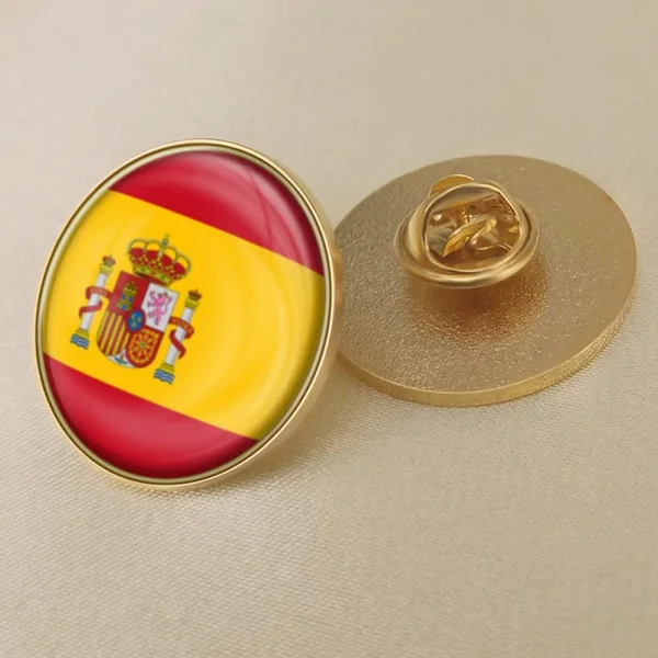 España Bandera Española Broche De Esmalte,Alfileres De Esmalte Creativos A Granel,Pines De Moch