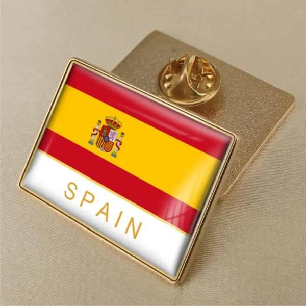 España Bandera Española Broche De Esmalte,Alfileres De Esmalte Creativos A Granel,Pines De Moch