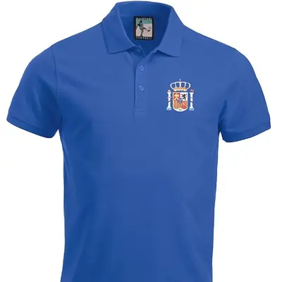 Polo de fútbol retro de España Polos de España | bordado Logo