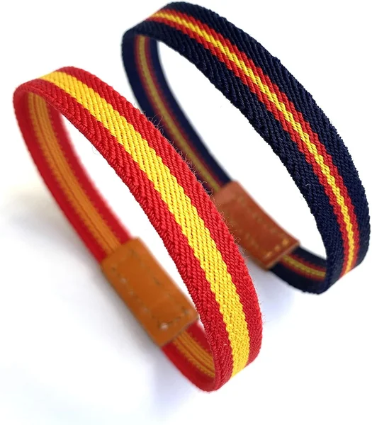 HCZ 2 Pcs Pulsera Elastica Bandera España