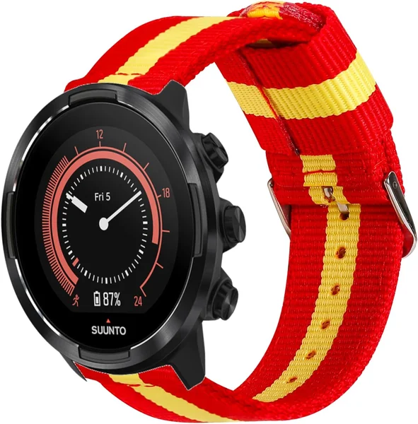 Correa 24mm compatible con Suunto 9 Baro España Nylon