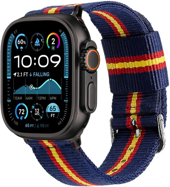 Correa compatible con Apple Watch Bandera España Nylon