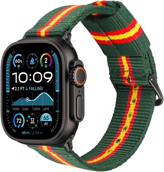 Correa compatible con Apple Watch Bandera España Nylon