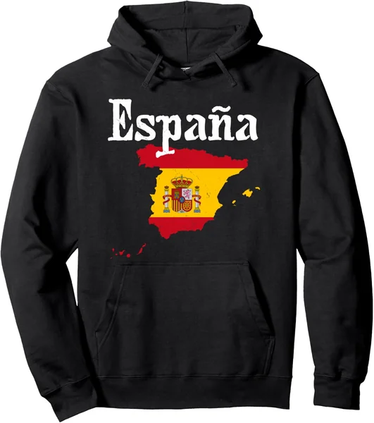 Bandera de España vintage regalo hombre turista española Sudadera con Capucha