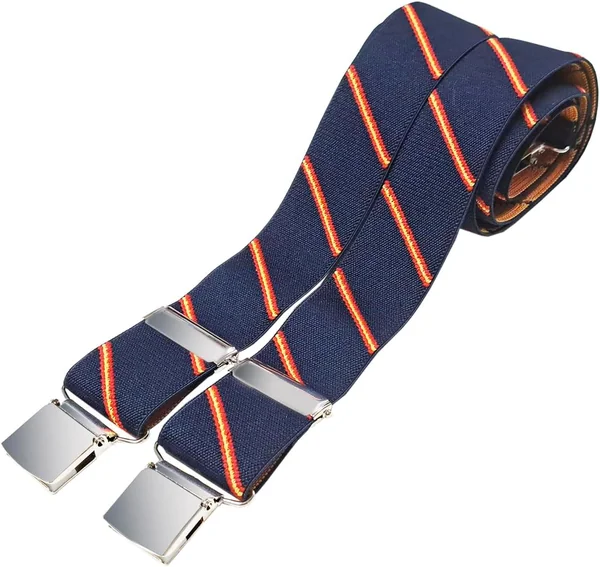 Tiendas LGP - Agustín Corpas, Tirantes Bandera de España, Elásticos, Color Azul Marino, Ancho 3,5 cm.